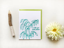 Load image into Gallery viewer, I Wish You Lived Closer Illustrated Plant Letterpress Miss You Card