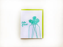 Load image into Gallery viewer, Illustrated Dahlia Letterpress Hello Card