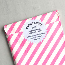 Load image into Gallery viewer, Card Flight: New Year, New You - Three Letterpress Greeting Cards