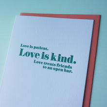 Load image into Gallery viewer, SALE: Open Bar Letterpress Wedding Card