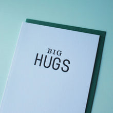 Load image into Gallery viewer, Big Hugs Letterpress Friendship Card
