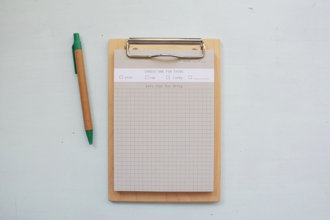 One Fun Thing To-Do List Notepad