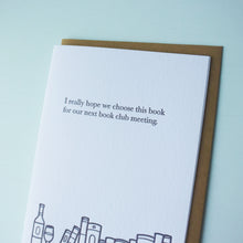 Load image into Gallery viewer, Next Bookclub Book Bookish Letterpress Card