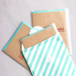 Card Flight: Day Date (Morning Edition) - Three Letterpress Greeting Cards