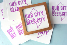 Load image into Gallery viewer, Beer City Letterpress Coasters