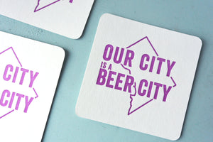 Beer City Letterpress Coasters
